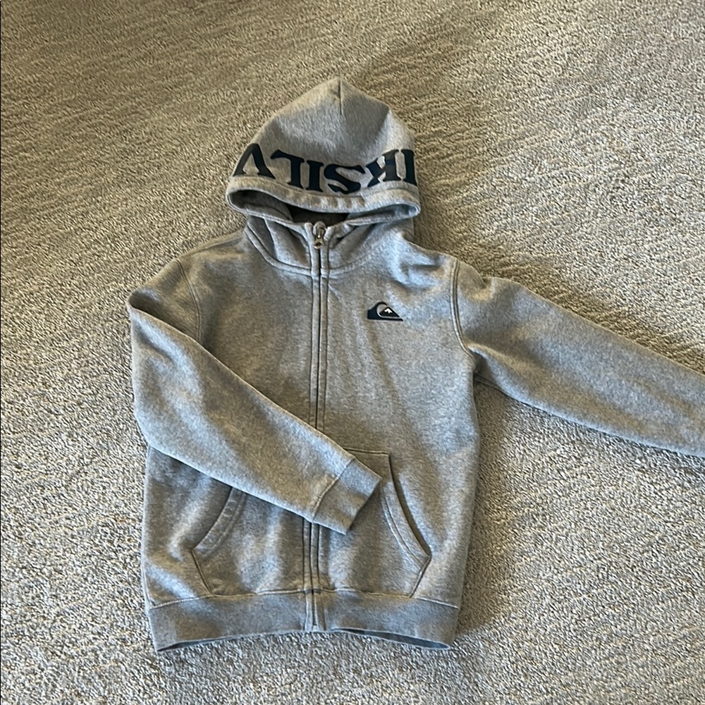 Quiksilver Gray Sweatshirt Athletic Casual Style